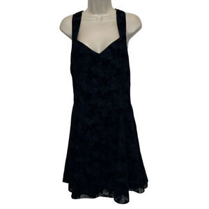 Vintage 80s Zum Zum Black Velvet Floral Prom Dress Whimsigoth fairy grunge 13*